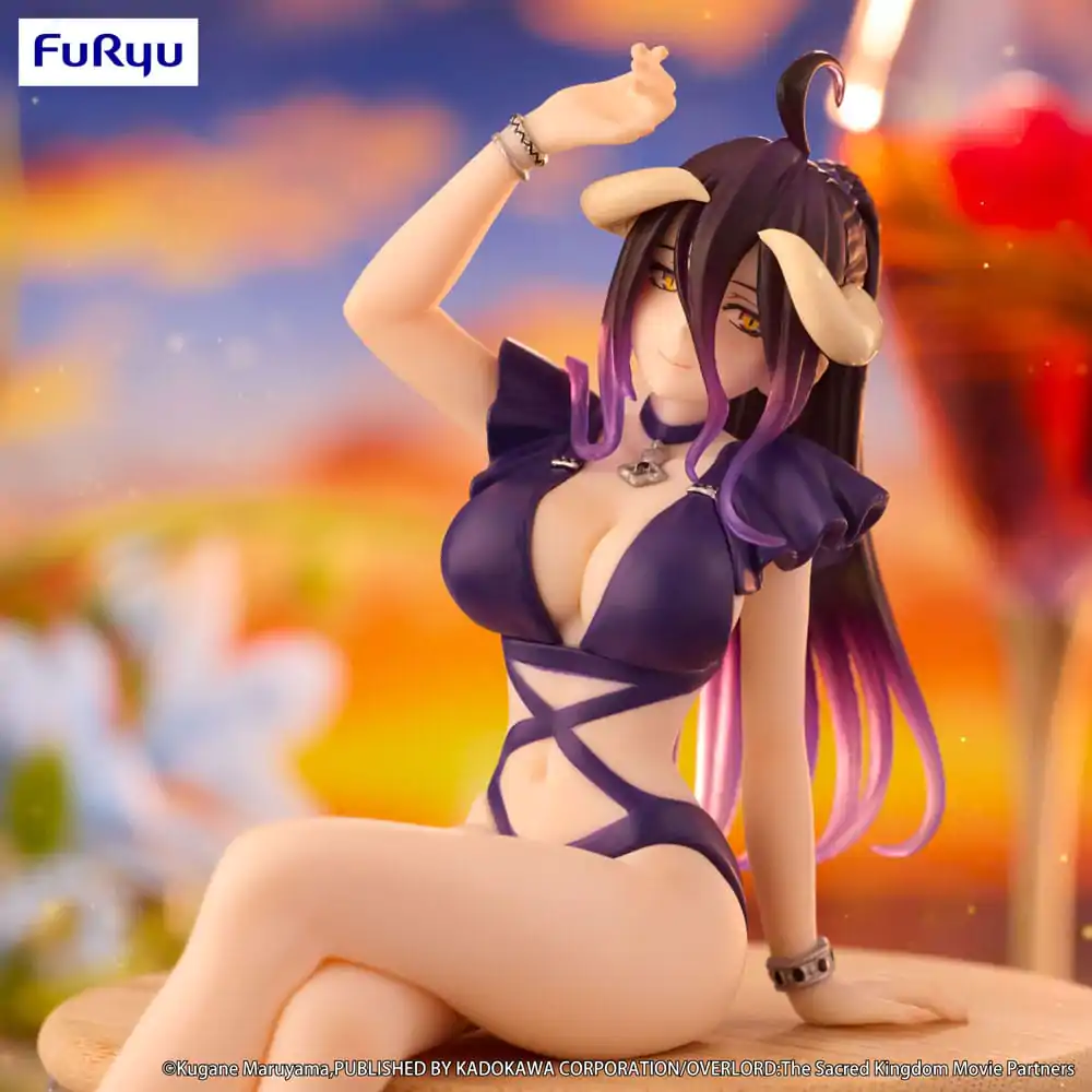 Statuie PVC Overlord Noodle Stopper Albedo Swimsuit Dark Purple Color Ver. 16 cm poza produsului