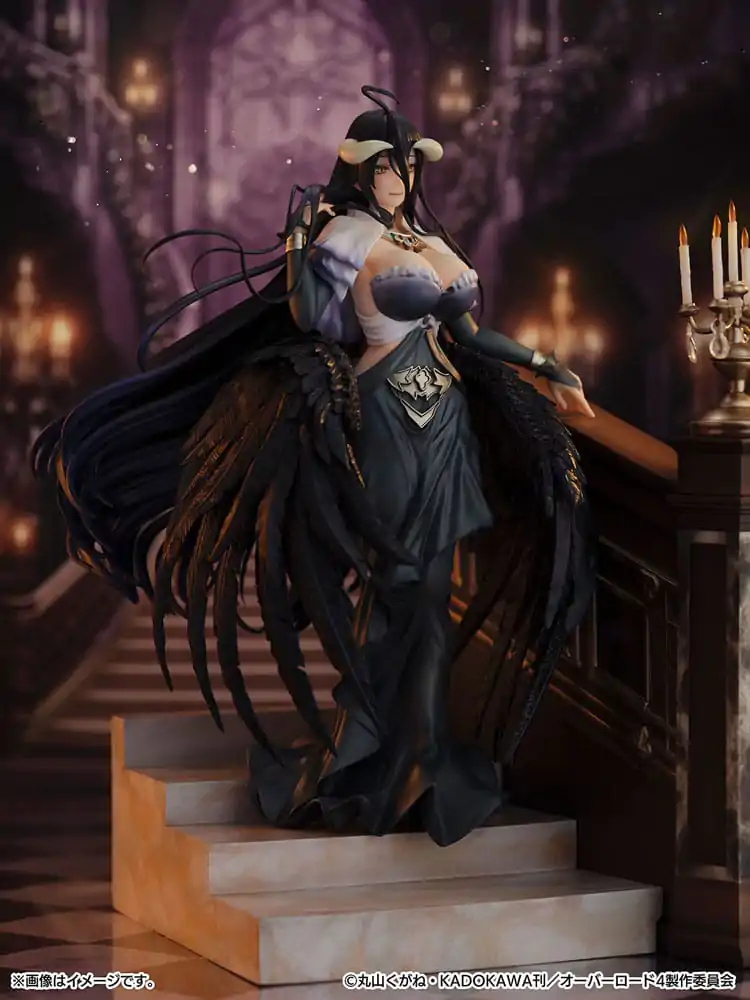 Overlord SHIBUYA SCRAMBLE FIGURINĂ Statuie PVC 1/7 Albedo Jet Black Rochie Ver. 28 cm poza produsului