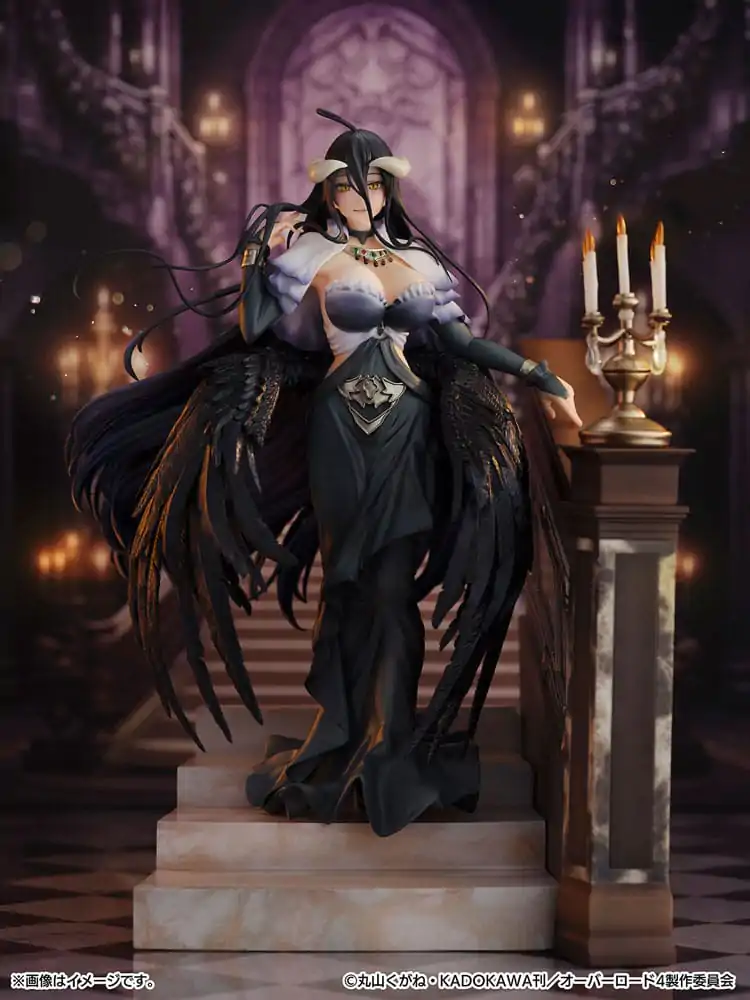 Overlord SHIBUYA SCRAMBLE FIGURINĂ Statuie PVC 1/7 Albedo Jet Black Rochie Ver. 28 cm poza produsului