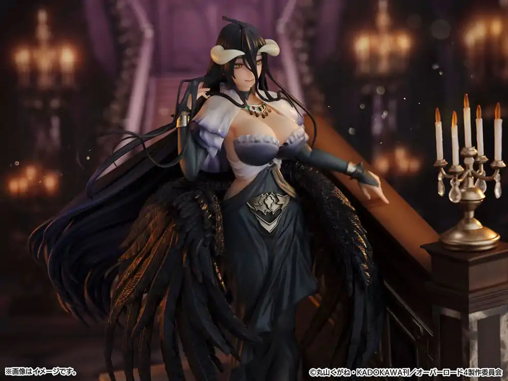 Overlord SHIBUYA SCRAMBLE FIGURINĂ Statuie PVC 1/7 Albedo Jet Black Rochie Ver. 28 cm poza produsului