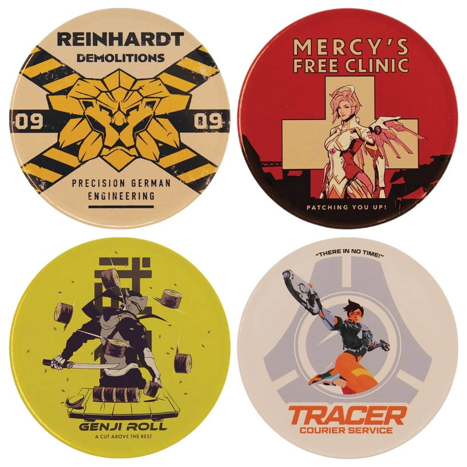 Overwatch Coaster set 4 piese din Metal imprimat poza produsului