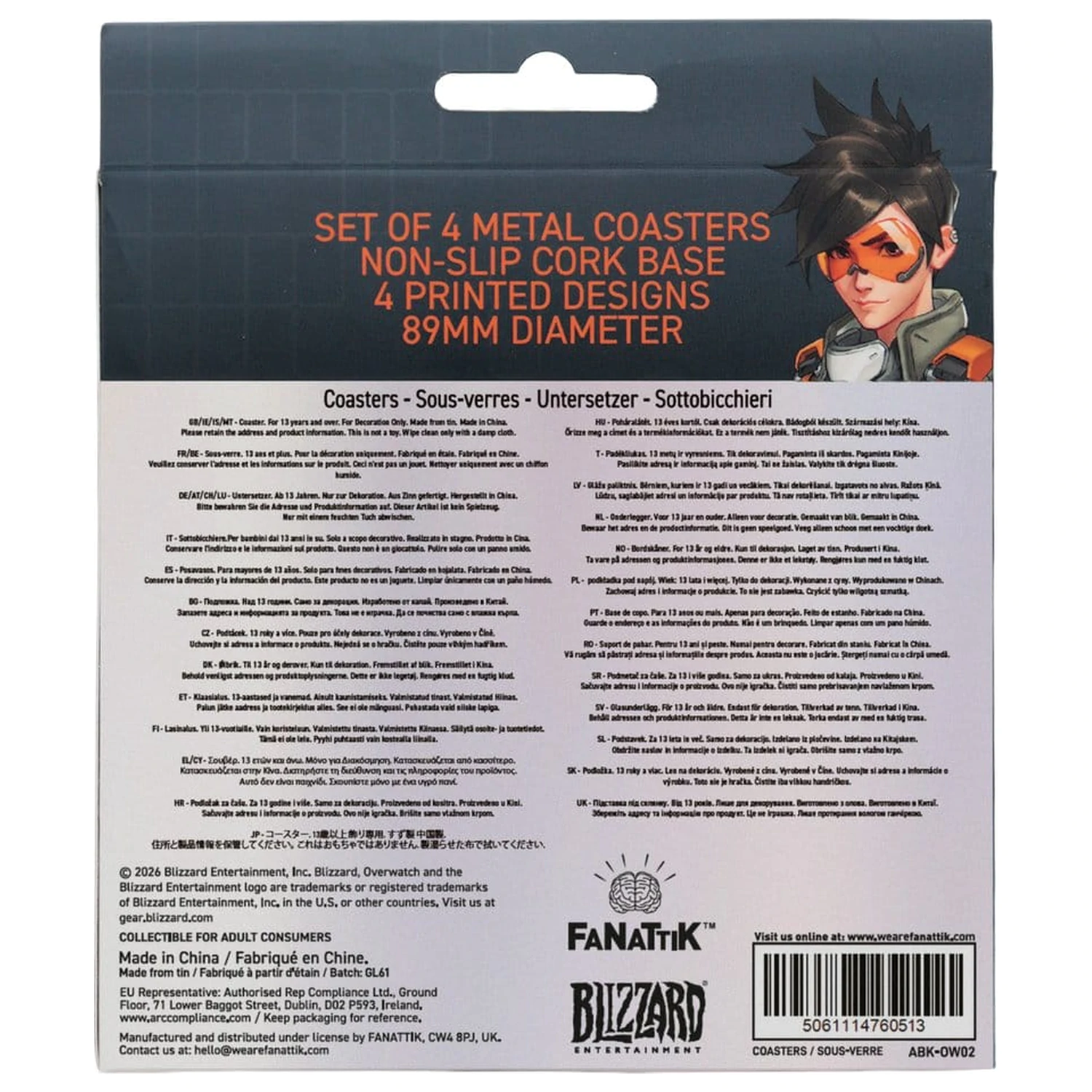 Overwatch Coaster set 4 piese din Metal imprimat poza produsului