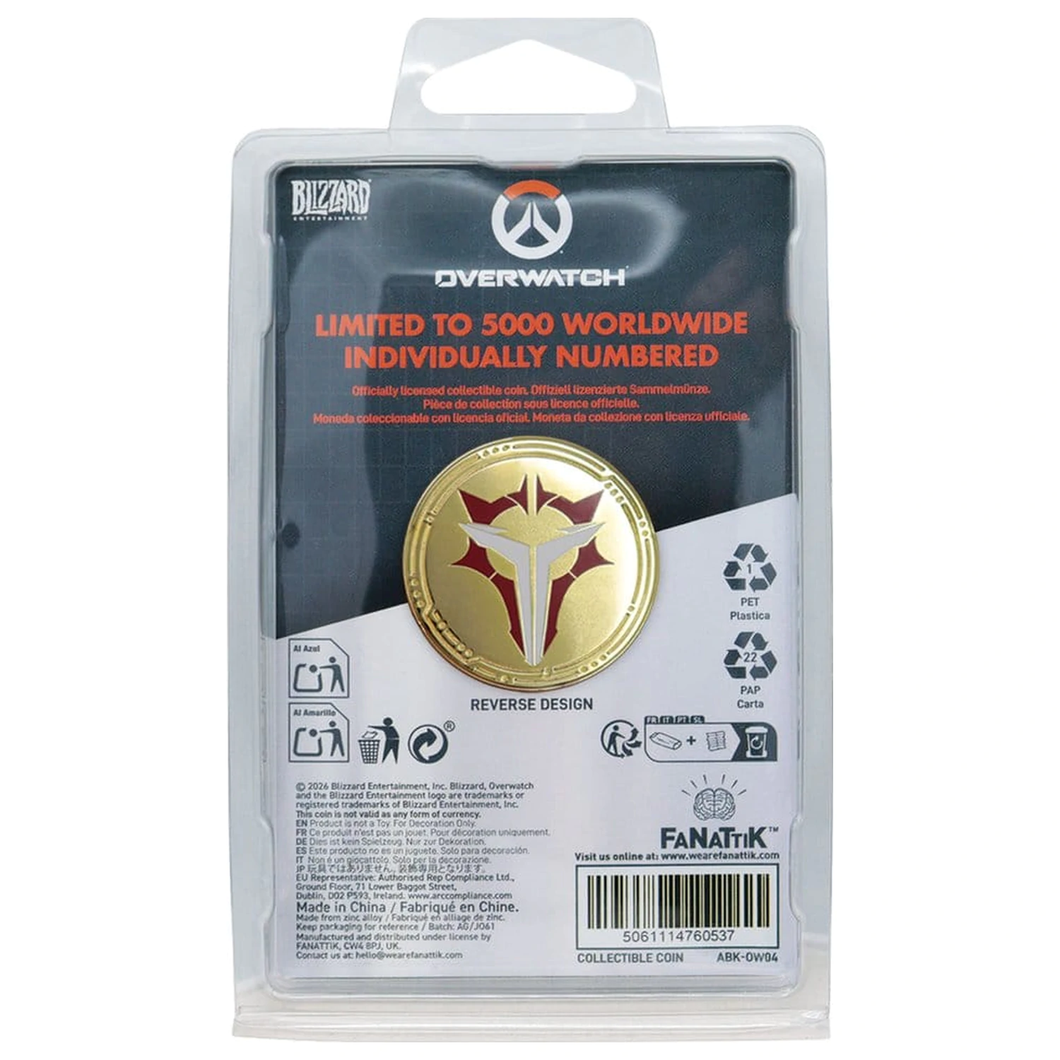 Overwatch Moneda Colectibila Factions Editie Limitata poza produsului