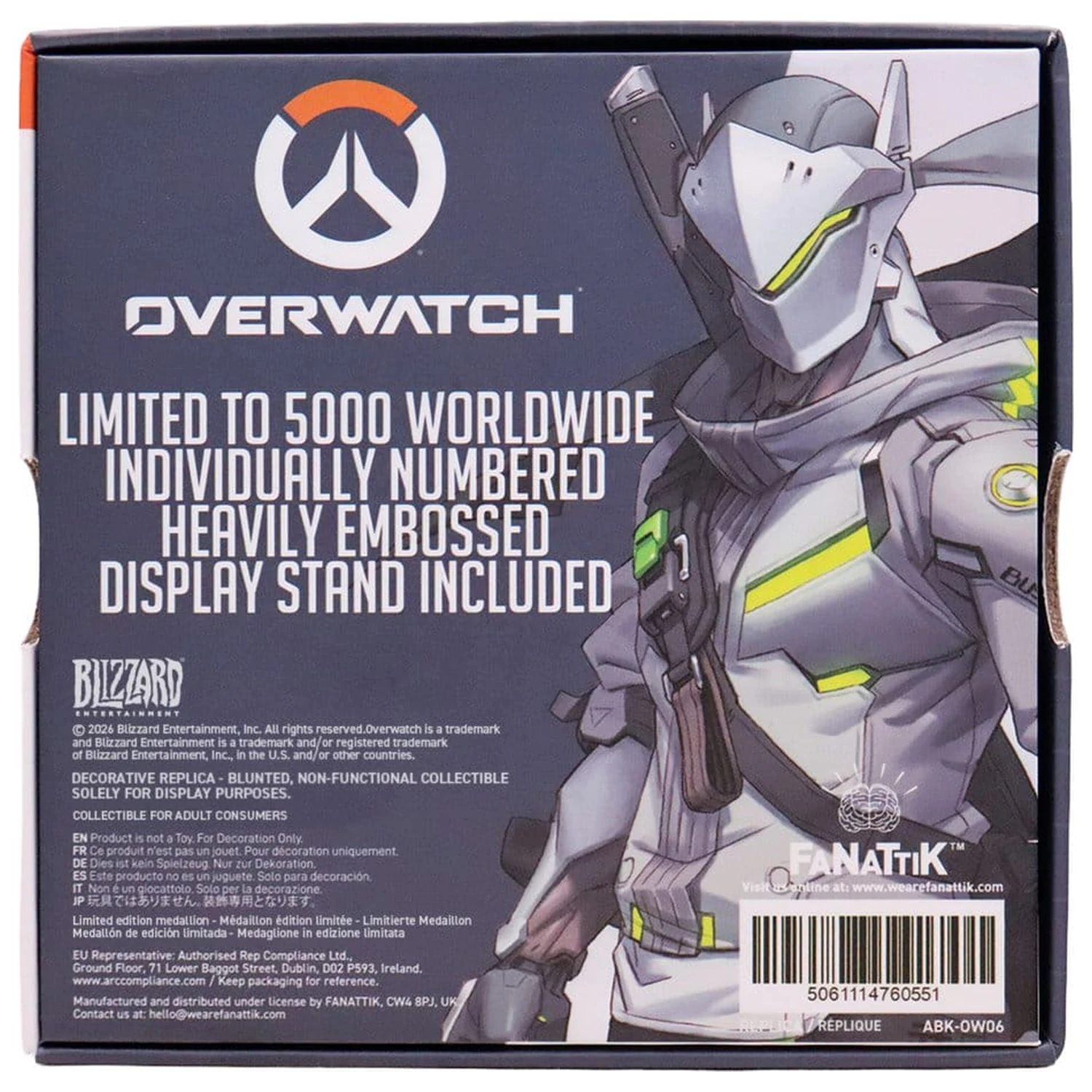 Replica Shuriken Genji Overwatch Editie Limitata 10 x 10 x 2 cm poza produsului