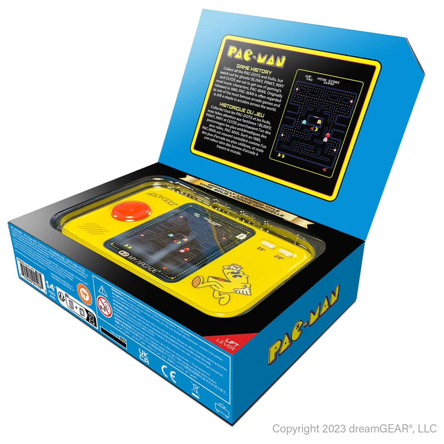 Pac-Man Portable Gaming System Pocket Player Pro poza produsului