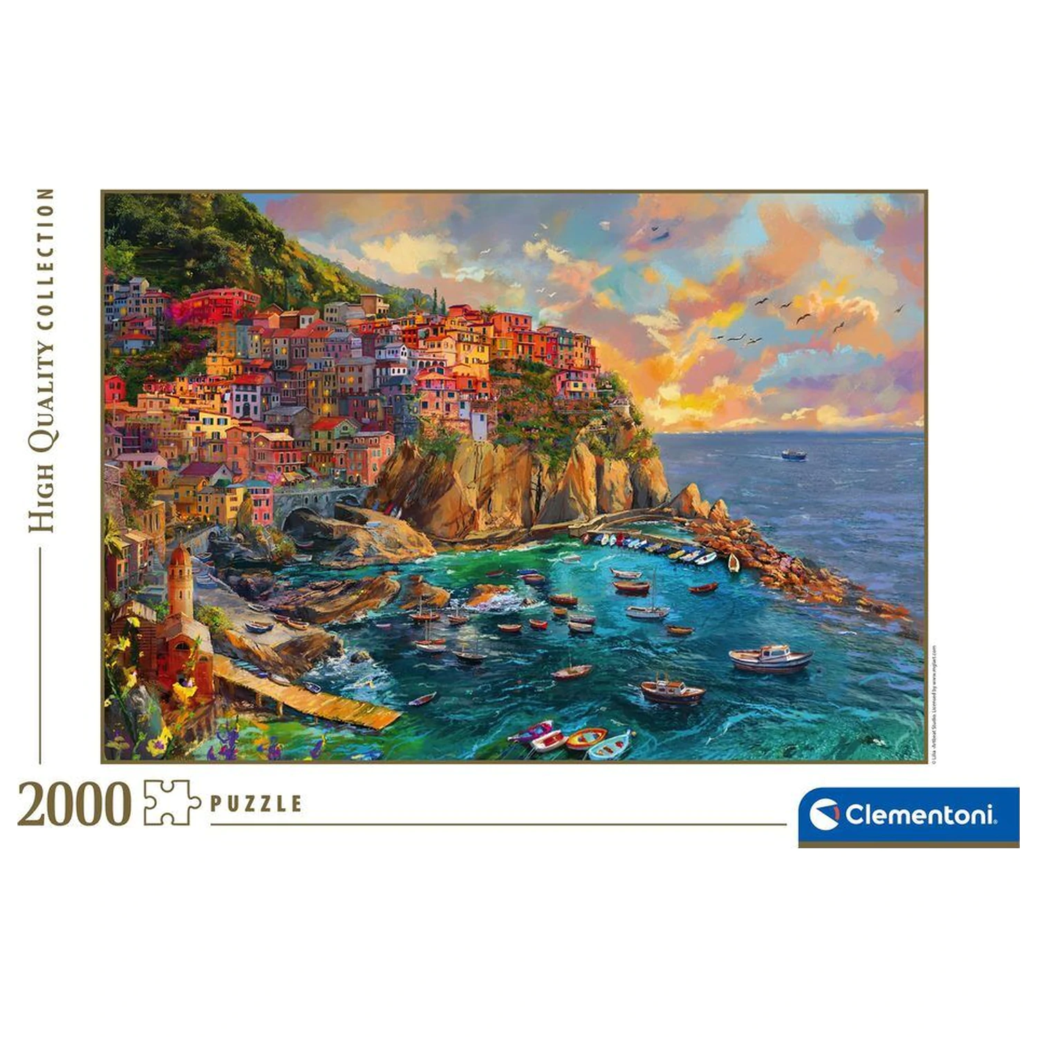 Painted Manarola puzzle 2000 piese poza produsului