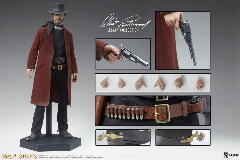 Figurină de acțiune Colecția Moștenire Pale Rider Clint Eastwood 1/6 Predicatorul 30 cm poza produsului