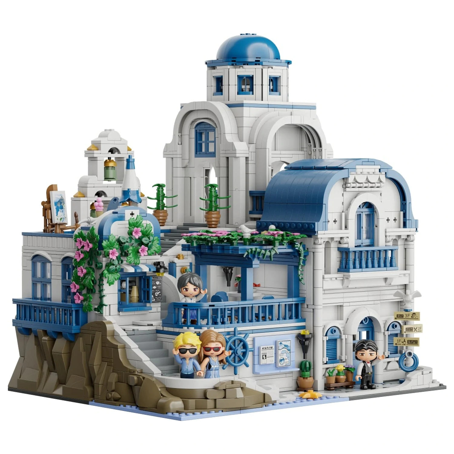 PANTASY Aegean Villa Building block 3038 piese poza produsului