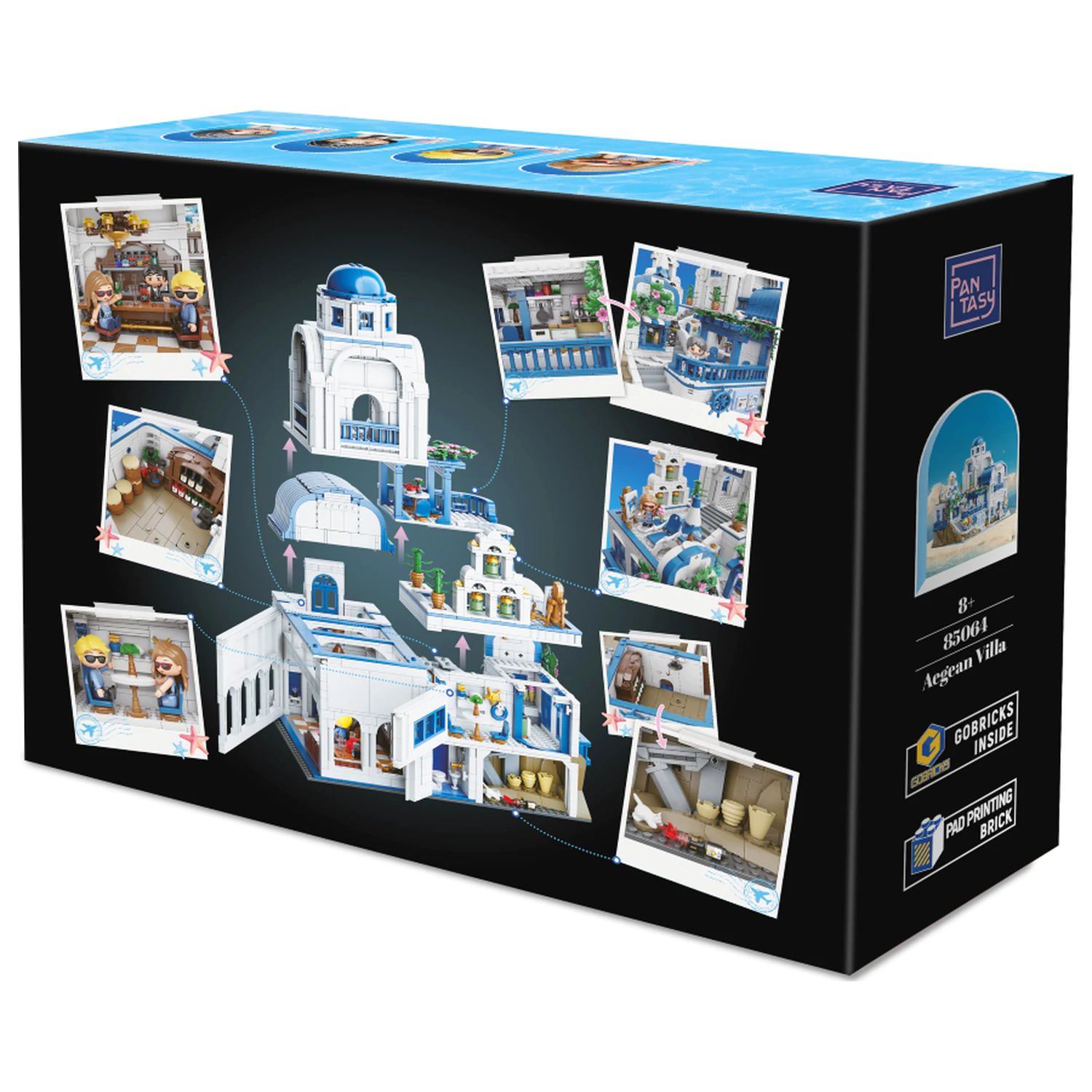 PANTASY Aegean Villa Building block 3038 piese poza produsului