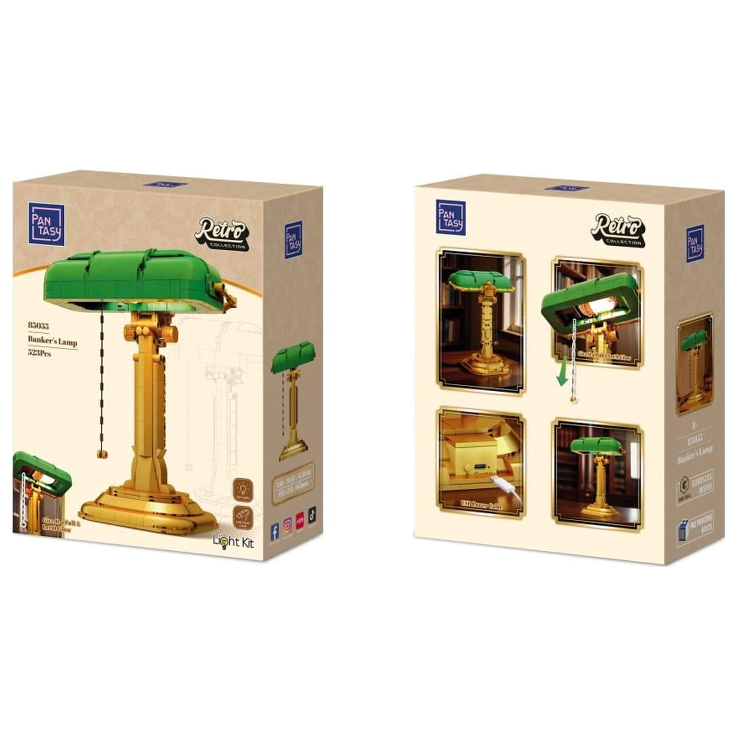 Pantasy Banker's Lamp Set de constructie 523 piese poza produsului