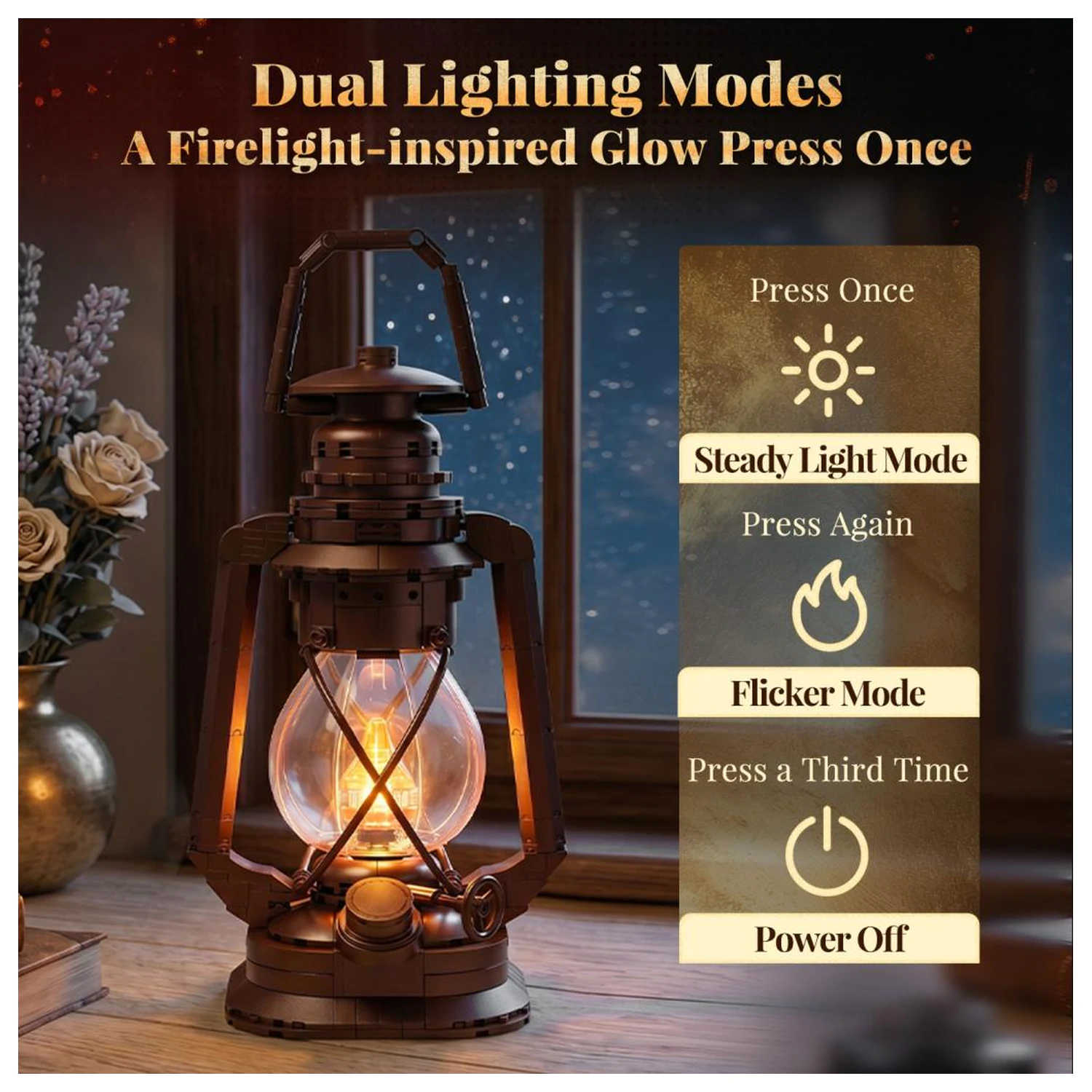 PANTASY Kerosene Lamp Set de constructie 379 piese poza produsului
