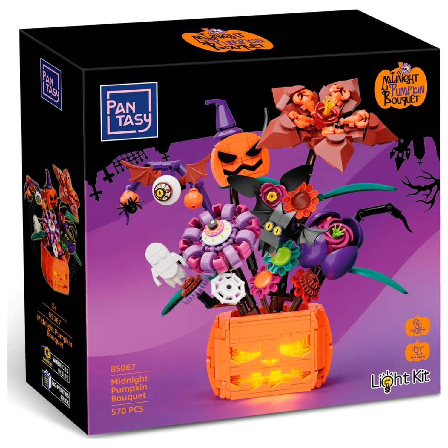 PANTASY Midnight Pumpkin Bouquet Set de constructie 570 piese poza produsului