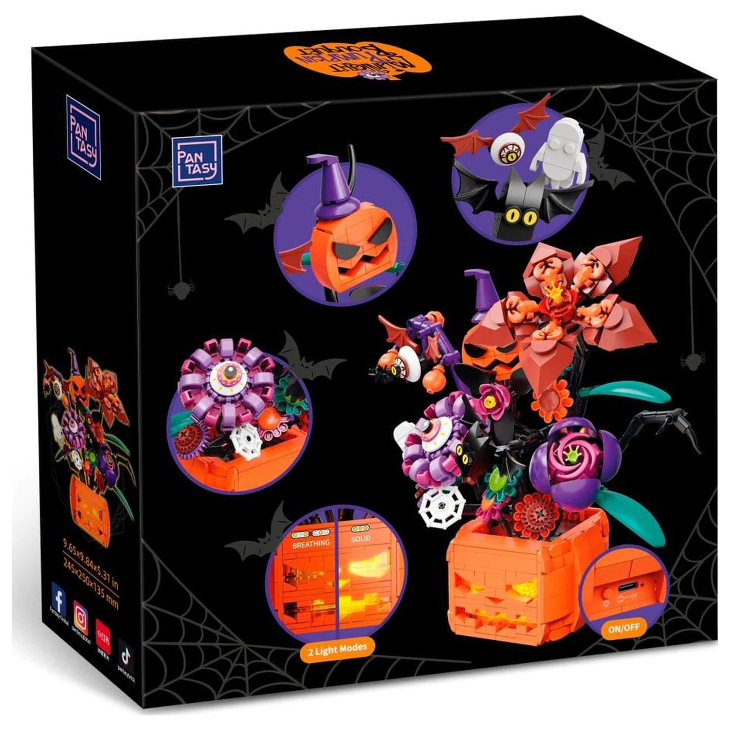 PANTASY Midnight Pumpkin Bouquet Set de constructie 570 piese poza produsului