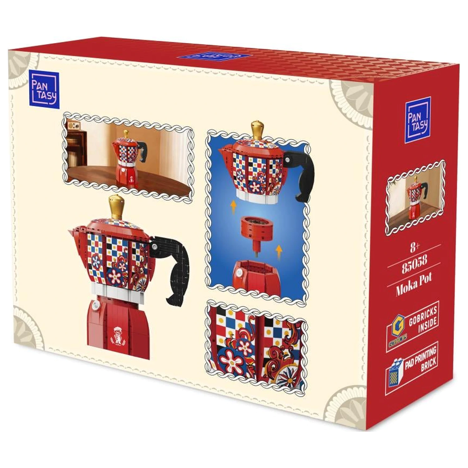 Pantasy Moka Pot Joc de constructie 533 piese poza produsului