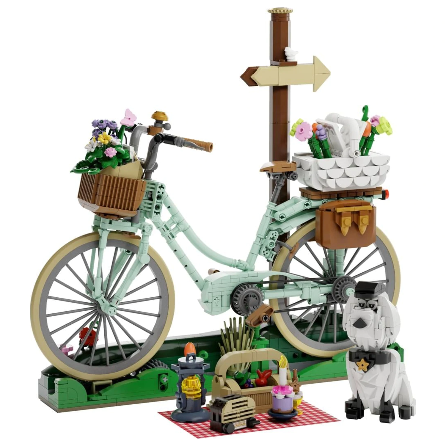 Pantasy Spring Picnic Bicycle Set de constructie 1079 piese poza produsului