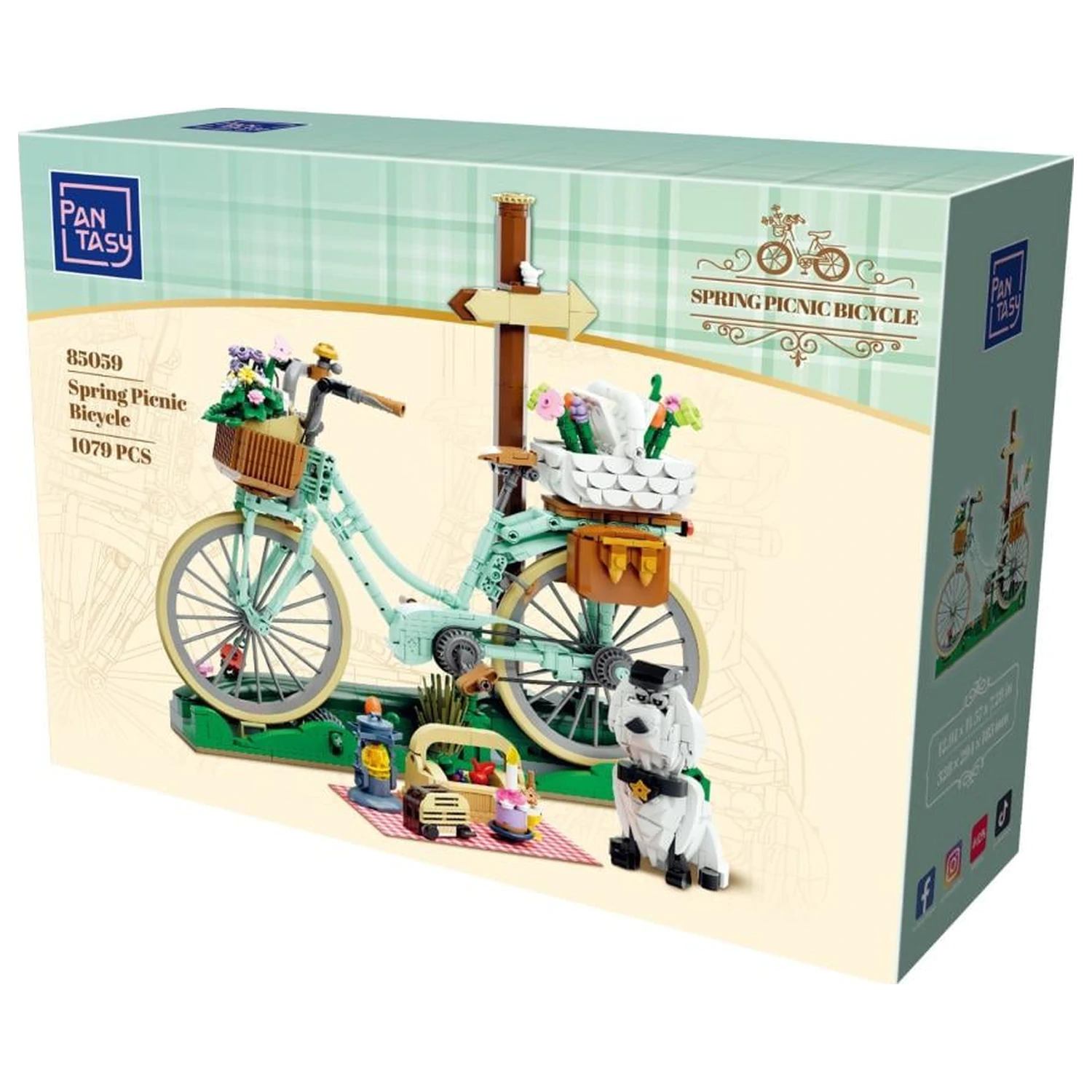 Pantasy Spring Picnic Bicycle Set de constructie 1079 piese poza produsului