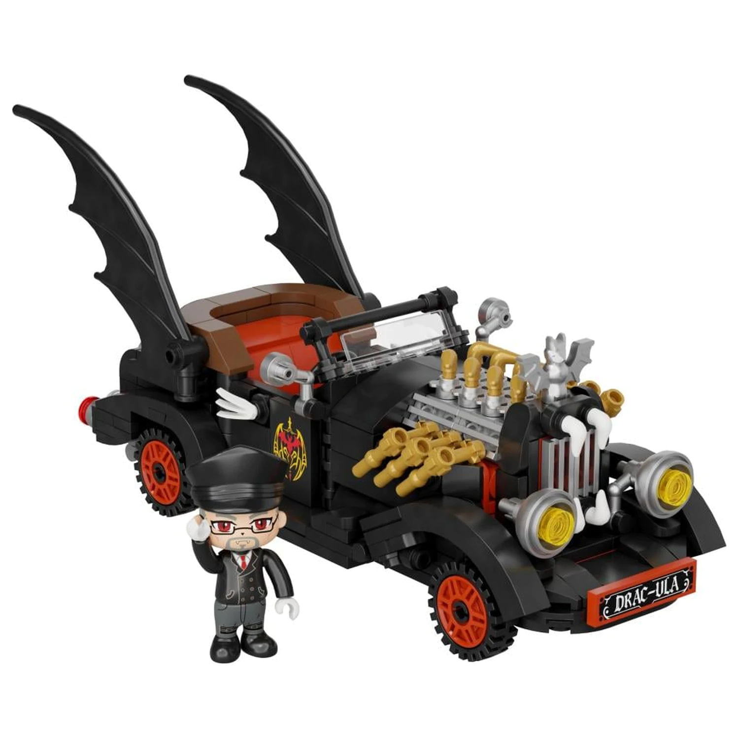 Set de constructie PANTASY Vampire Vintage Car 392 piese poza produsului