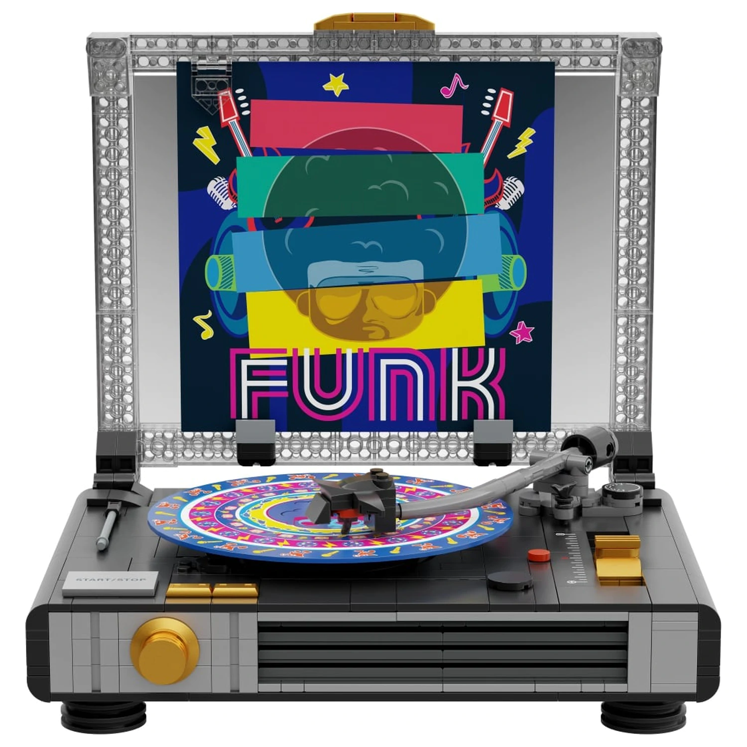 PANTASY Vinyl Turntable Building Block 607 piese poza produsului