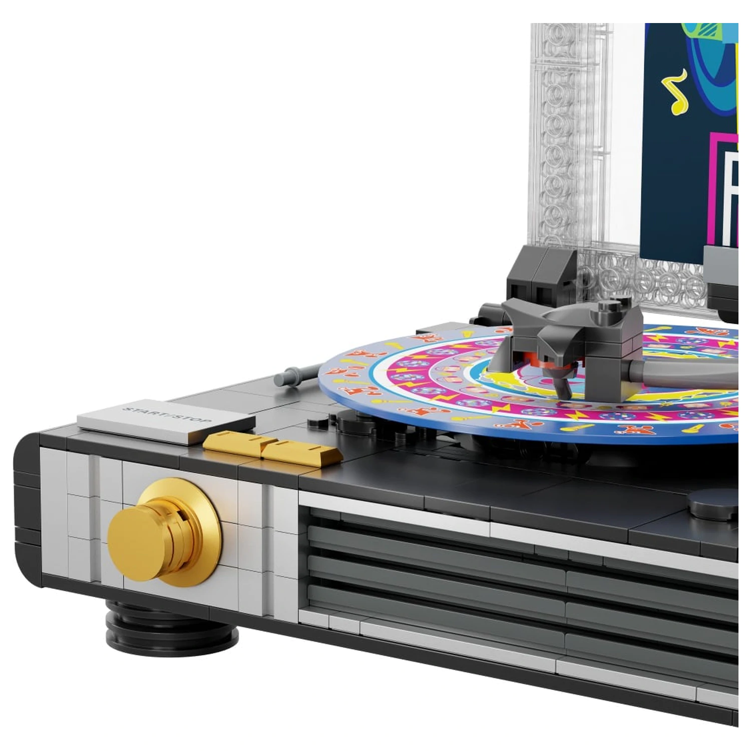 PANTASY Vinyl Turntable Building Block 607 piese poza produsului