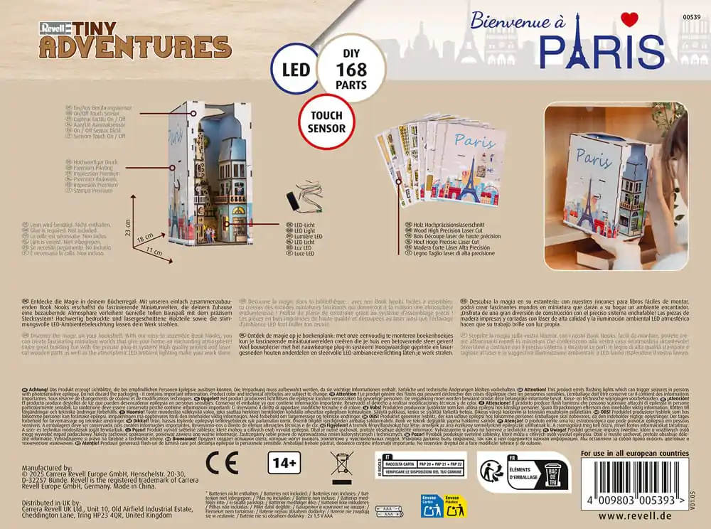 Paris Tiny Adventures Book Nook Mini Diorama de 23 cm poza produsului
