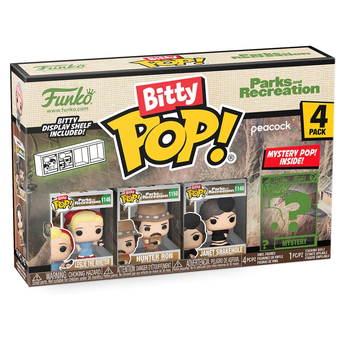 Blister 4 figurine Bitty Funko POP Park and Recreation Leslie poza produsului
