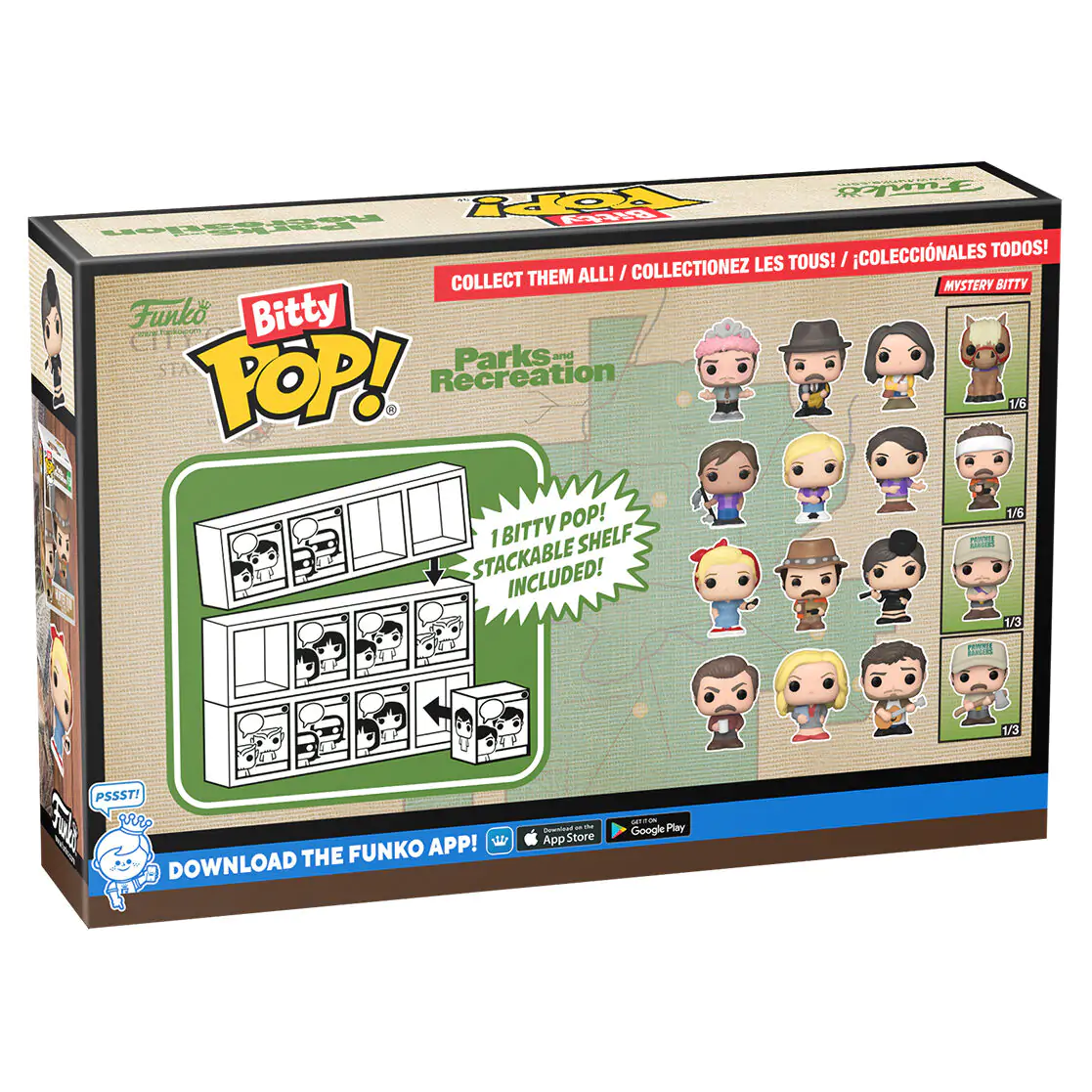 Blister 4 figurine Bitty Funko POP Park and Recreation Leslie poza produsului