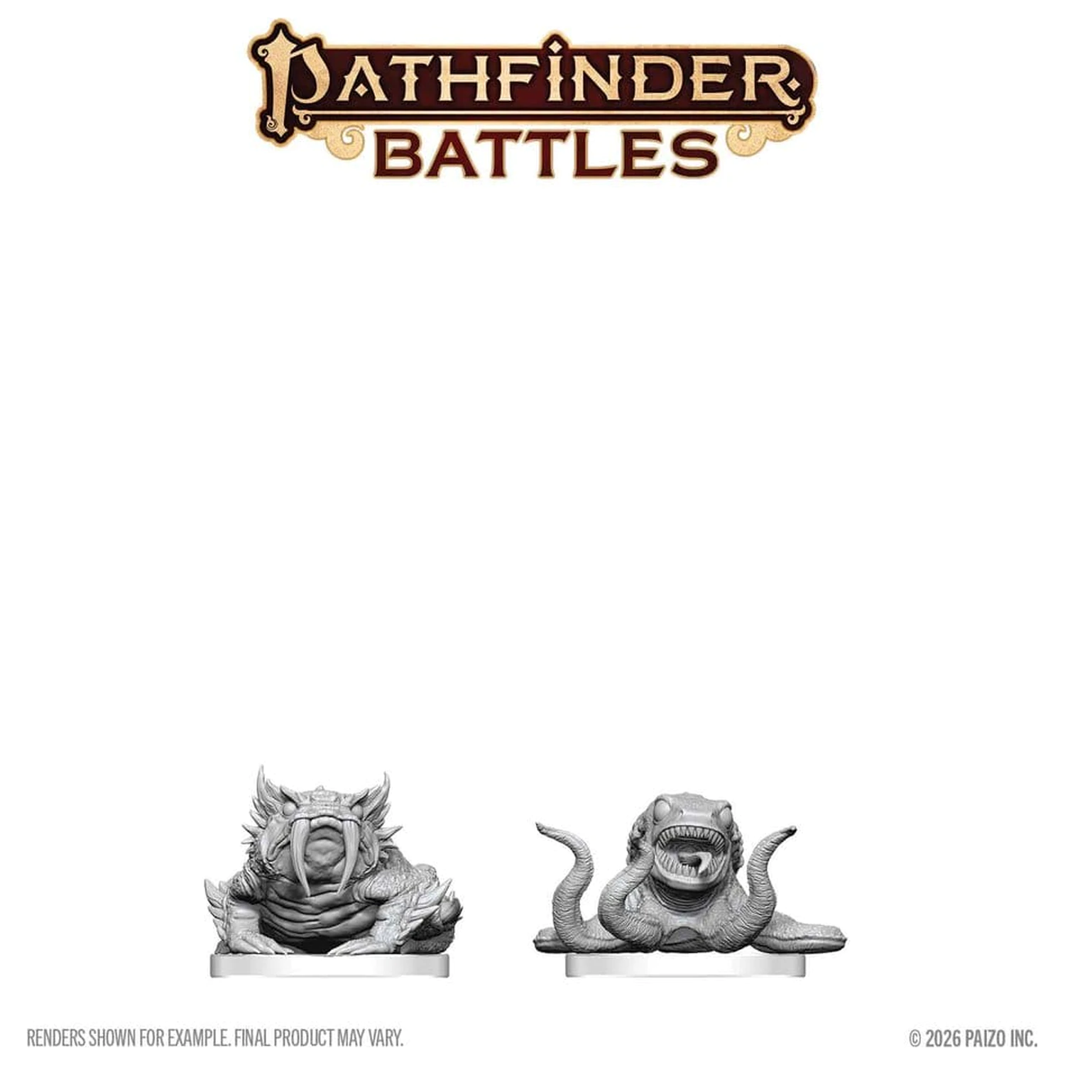 Pathfinder Battles Deep Cuts Miniatura nepictata Bogwid & Slurk 13 cm poza produsului