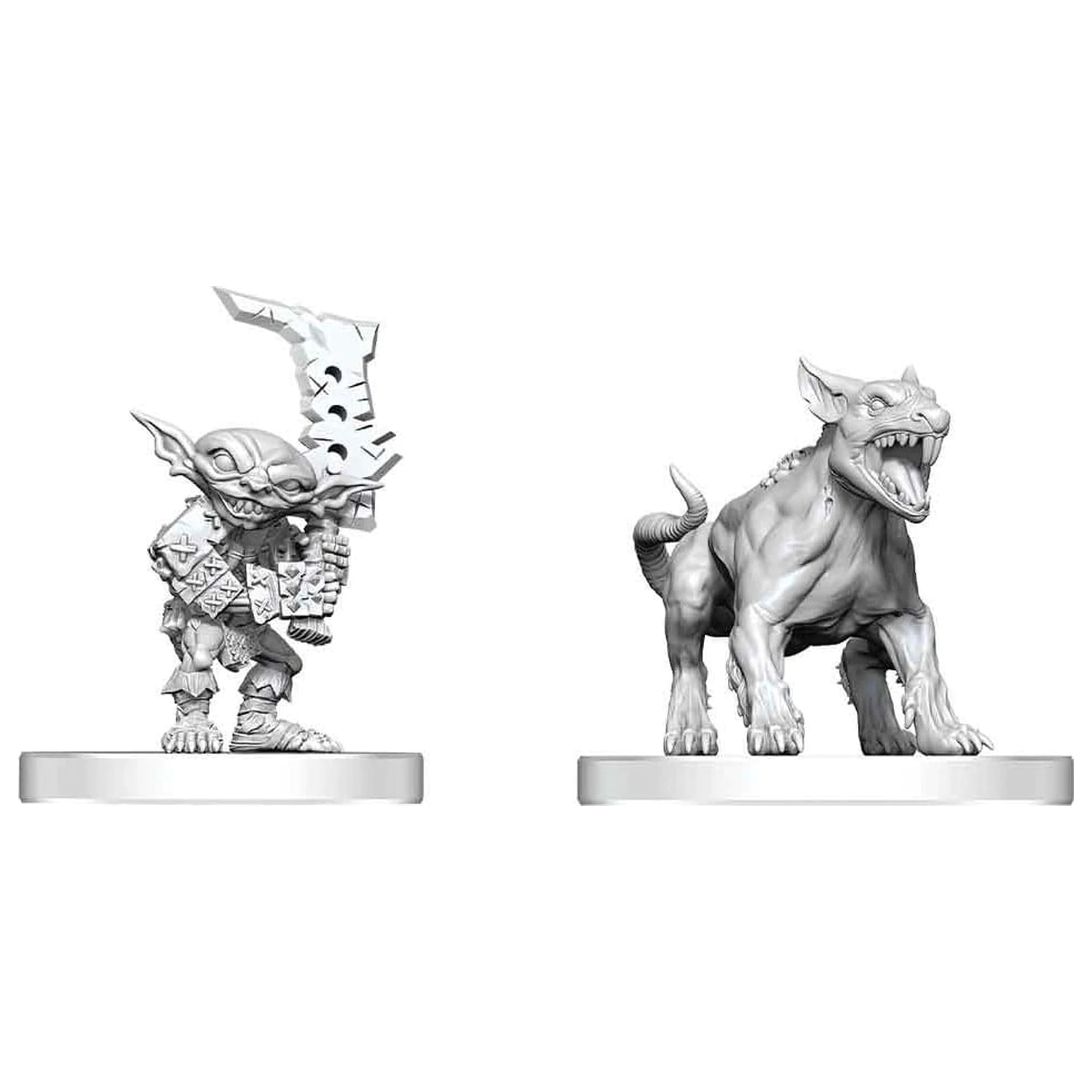 Pathfinder Battles Deep Cuts Minifigurina nevopsita Goblin Commando & Goblin Dog 13 cm poza produsului