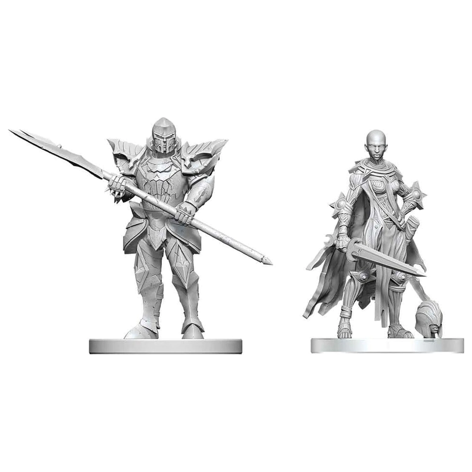 Pathfinder Battles Deep Cuts Unpainted Miniature Nail & Rack Hellknights 14 cm poza produsului