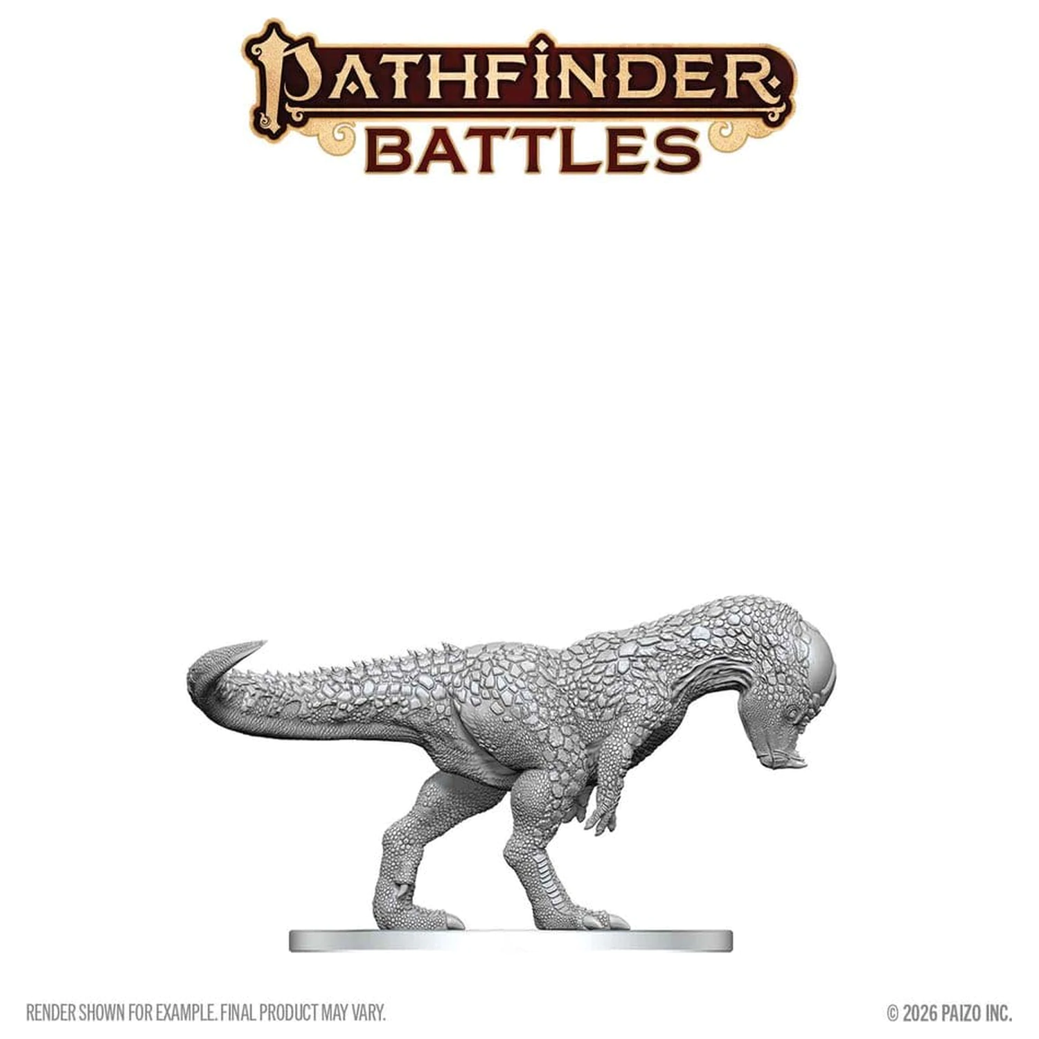Pathfinder Battles Deep Cuts Unpainted Miniature Pachycephalosaurus 13 cm poza produsului
