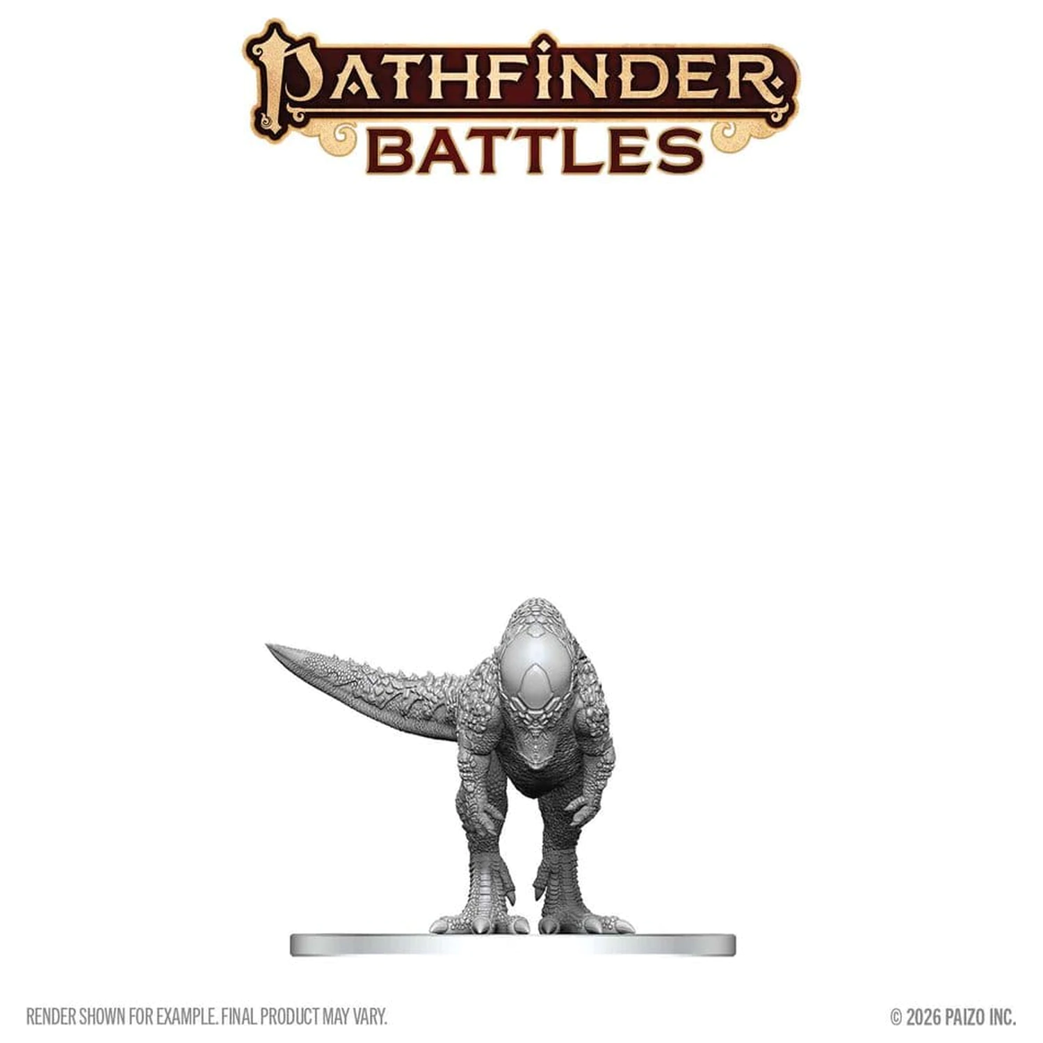 Pathfinder Battles Deep Cuts Unpainted Miniature Pachycephalosaurus 13 cm poza produsului