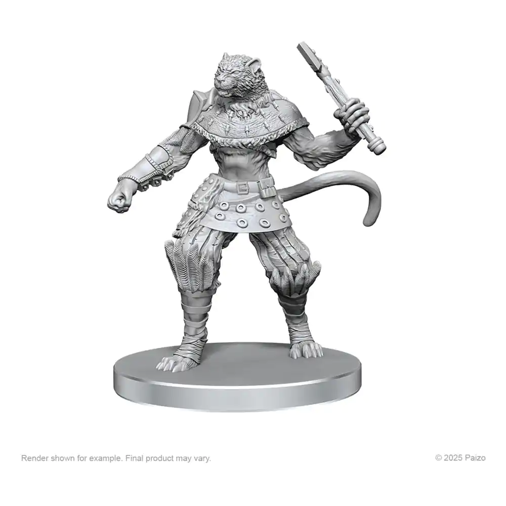 Pathfinder Deep Cuts Unpainted Miniatures Vânător Elfic & Catfolk Bandit poza produsului