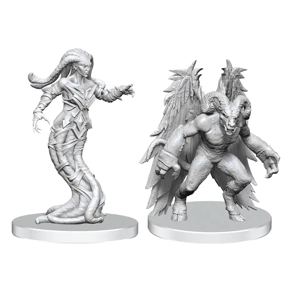 Pathfinder Deep Cuts Unpainted Miniaturi Gylou (Handmaiden Devil) si Ferrugon (Rust Devil) poza produsului