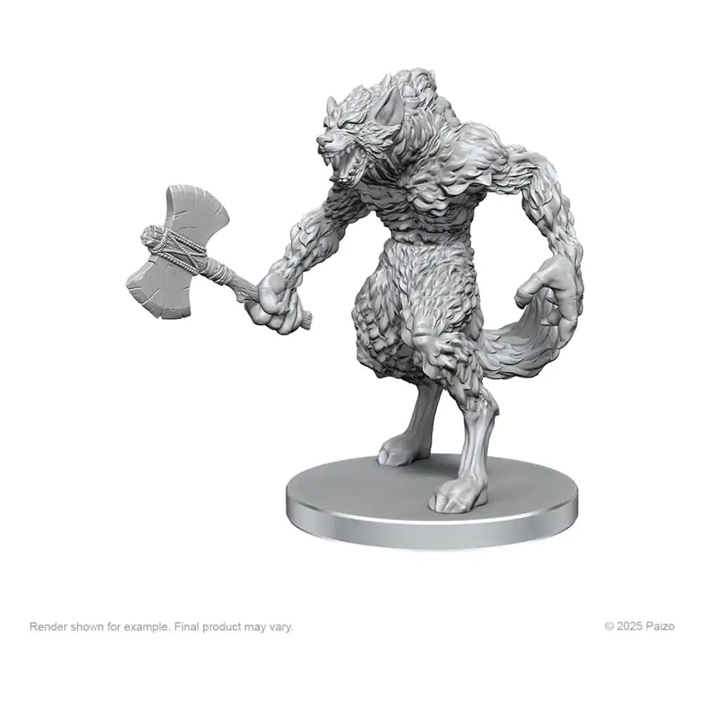 Pathfinder Deep Cuts Unpainted Miniatures Vârcolac și Om-mistreț poza produsului
