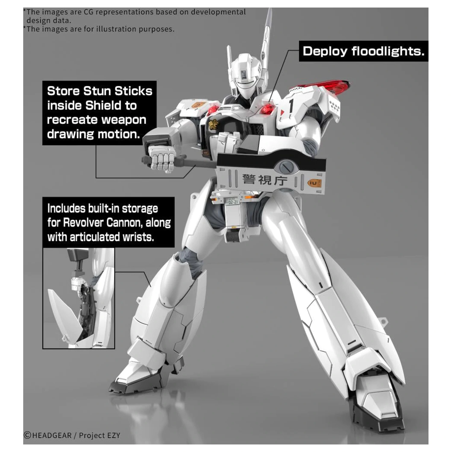 Kit model Patlabor RG 1/48 AV-98Plus Ingram (Ingram Plus) poza produsului