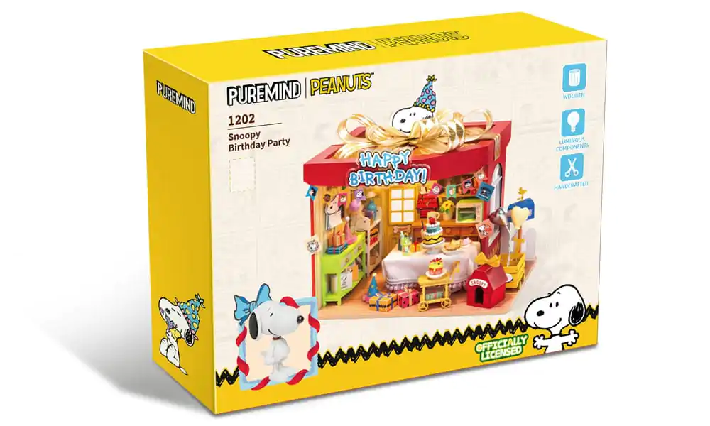 Peanuts Puremind Construction Birthday Party set de constructie din lemn poza produsului