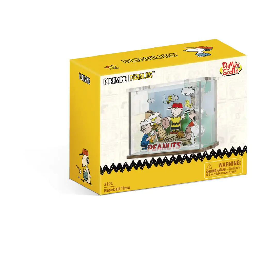 Peanuts Puremind DIY set de constructie mini scena Baseball Time poza produsului