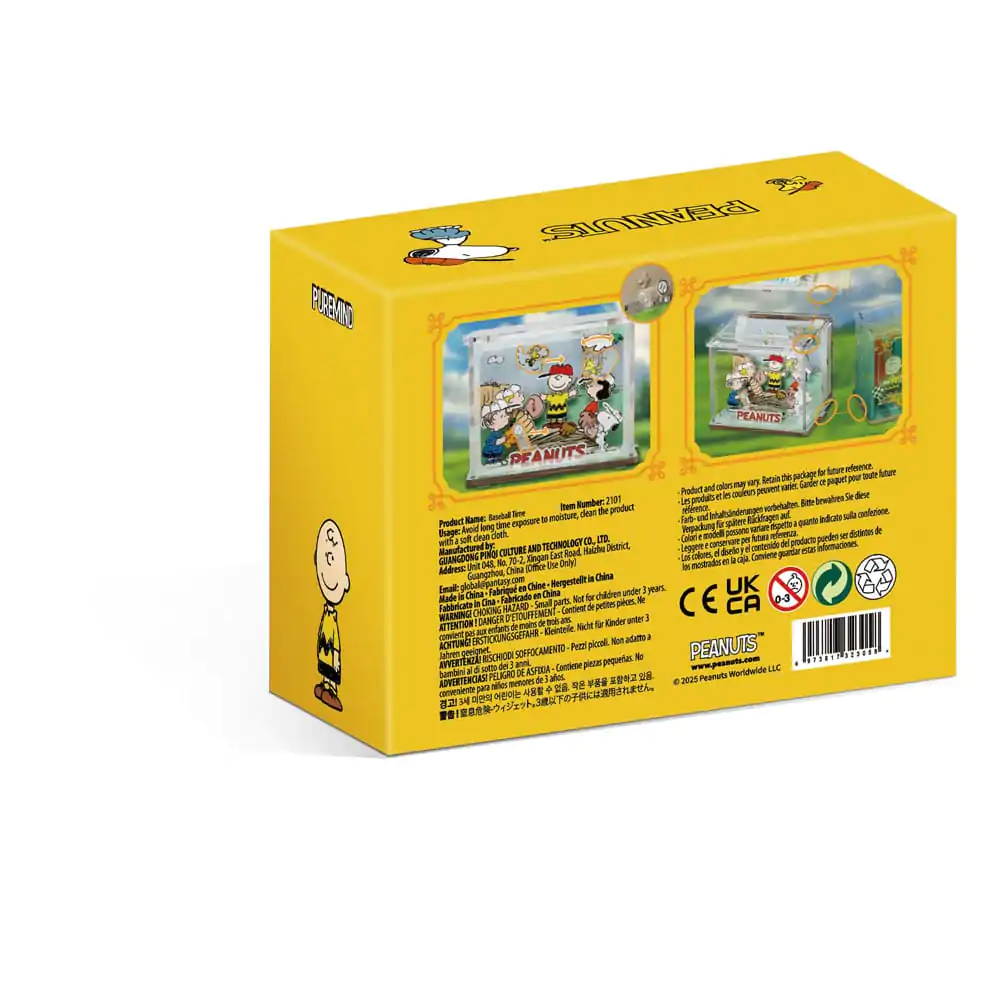 Peanuts Puremind DIY set de constructie mini scena Baseball Time poza produsului