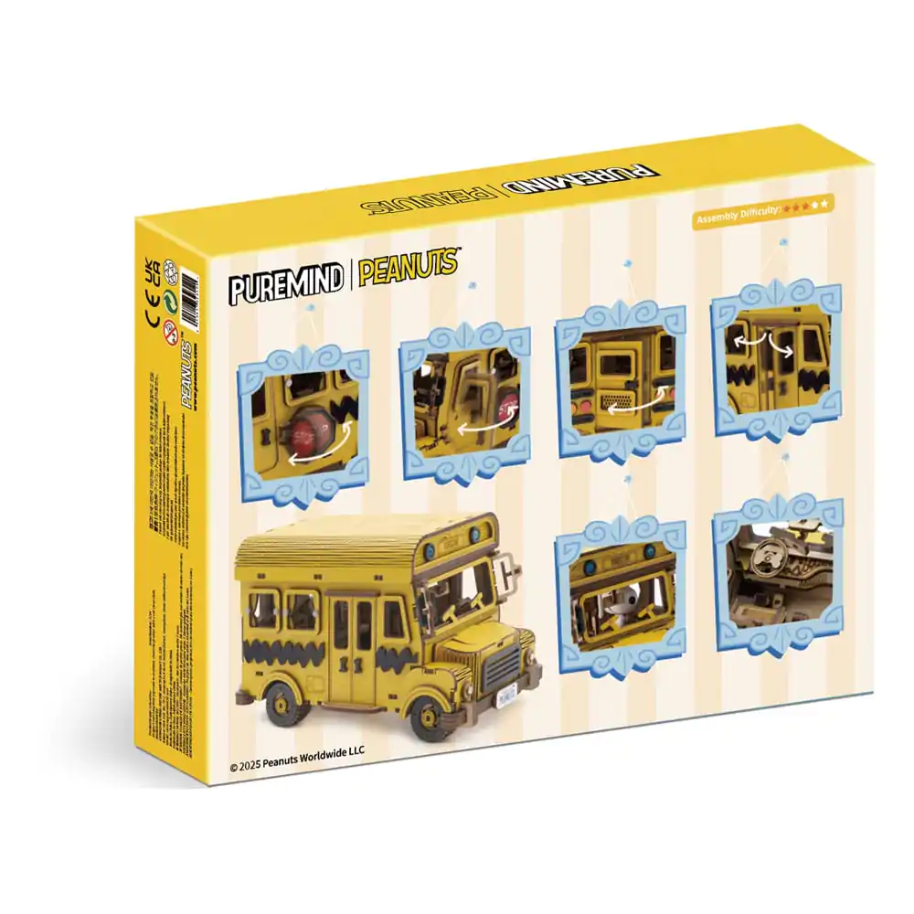Peanuts Puremind Autobuz scolar de constructie kit de construit din lemn poza produsului