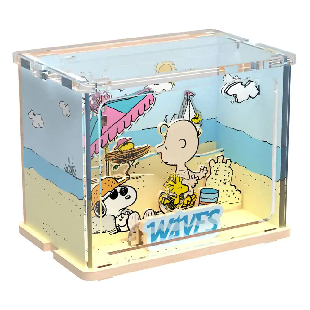 Peanuts Puremind DIY Miniscena de constructie Chilling at the Beach poza produsului