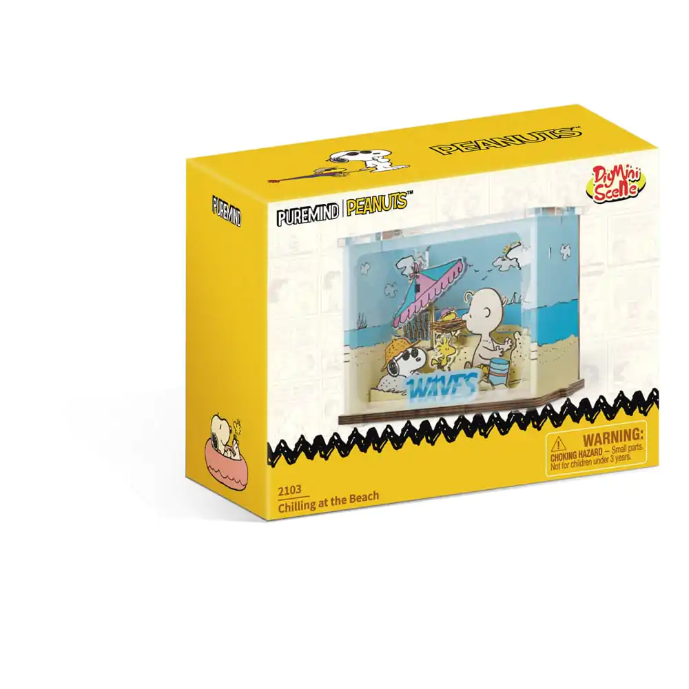 Peanuts Puremind DIY Miniscena de constructie Chilling at the Beach poza produsului