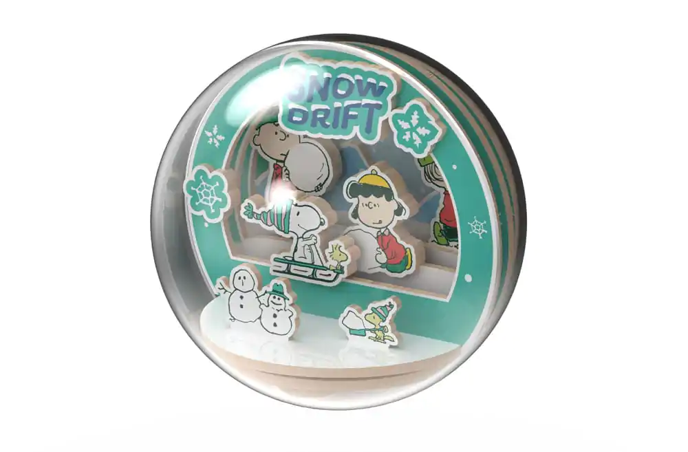 Peanuts Puremind Kit de modelism Wooden Theater Globe Snow Drift poza produsului