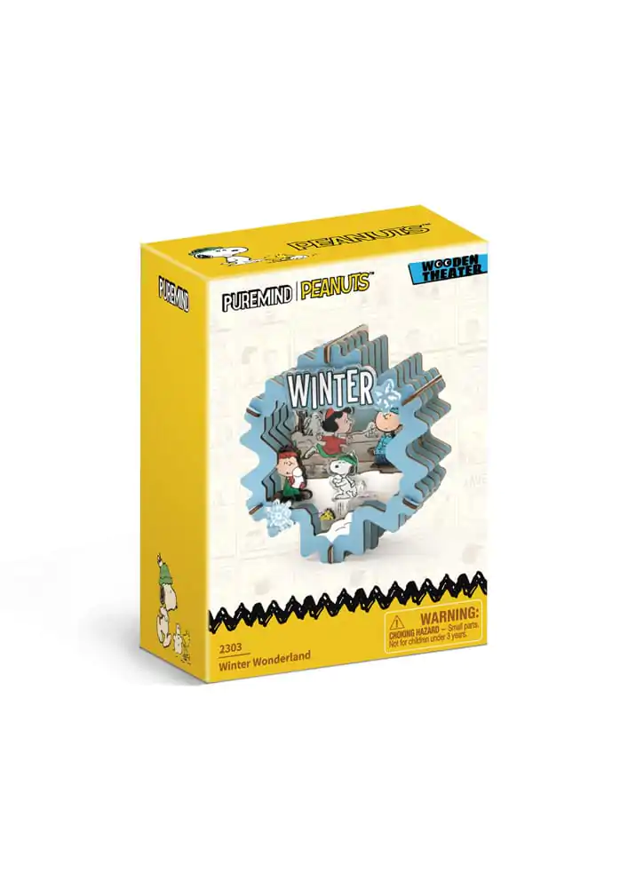Peanuts Puremind Kit de modelism Wooden Theater Winter Wonderland poza produsului
