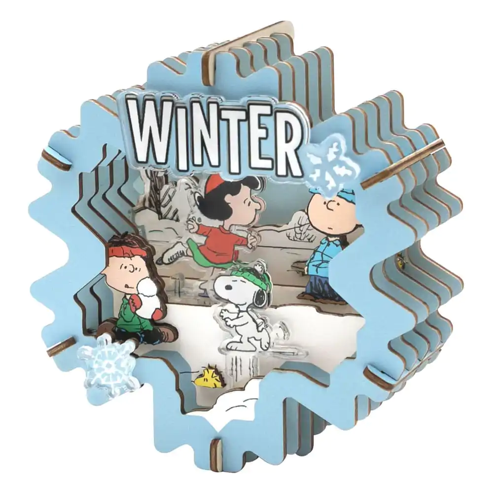 Peanuts Puremind Kit de modelism Wooden Theater Winter Wonderland poza produsului
