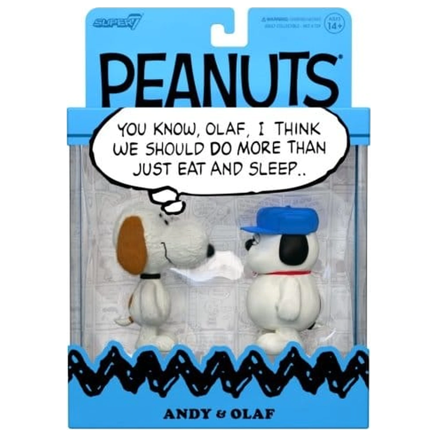 Peanuts ReAction Action Figures Pachet de 2 figurine de acțiune Olaf & Andy 10 cm poza produsului