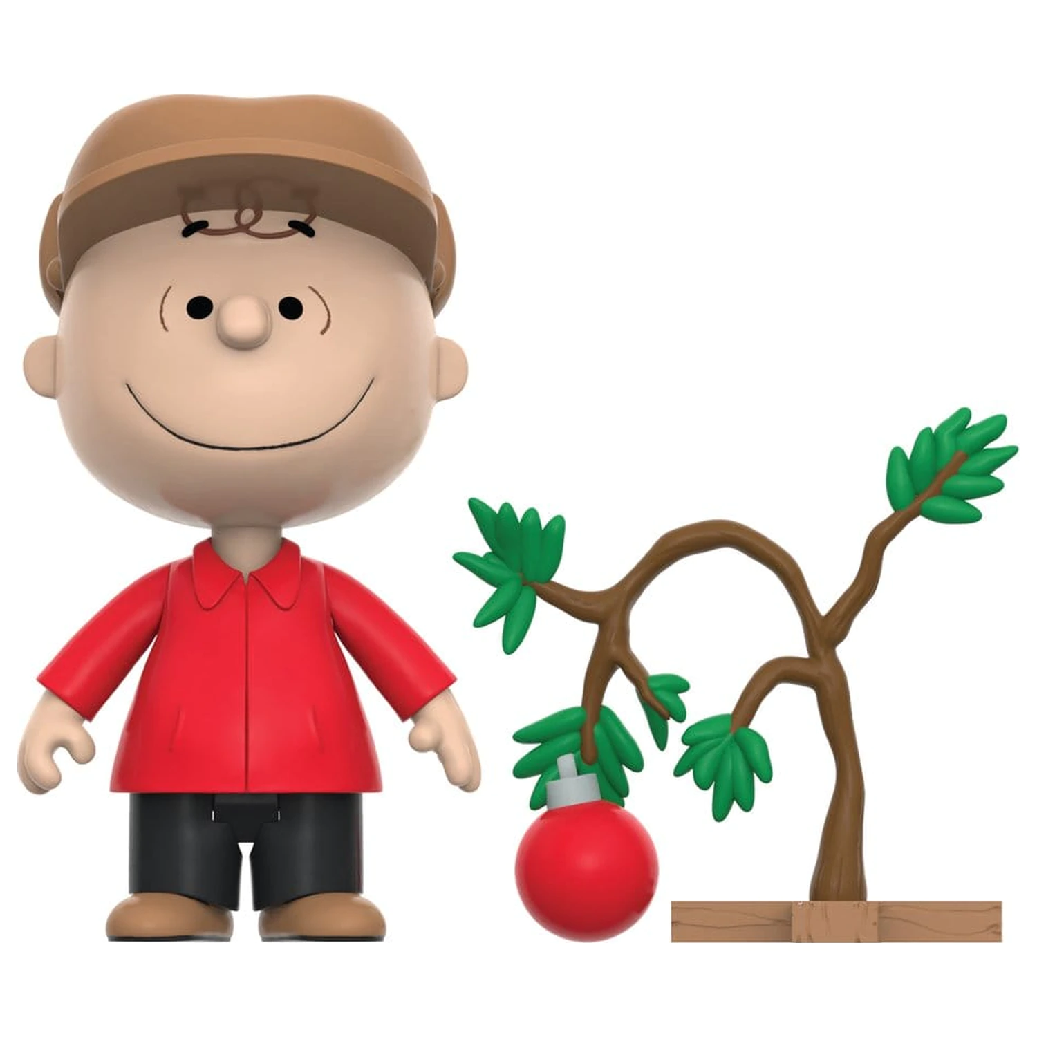 Peanuts ReAction Action Figure Charlie Brown and Sad Tree (Snow Globe Card Back) poza produsului