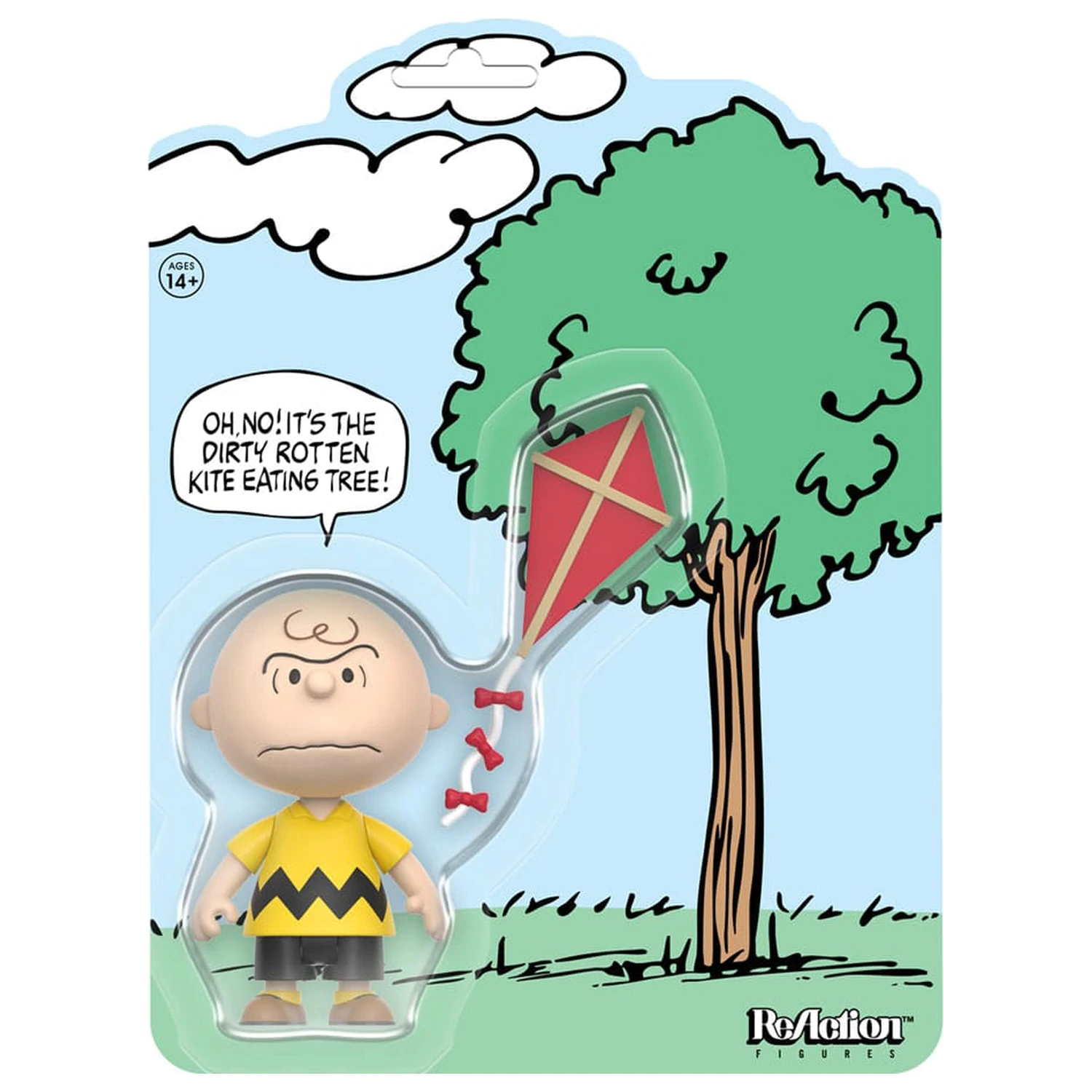 Peanuts ReAction Action Figure Charlie Brown and the Kite-Eating Tree (Comic Panel) 9 cm poza produsului