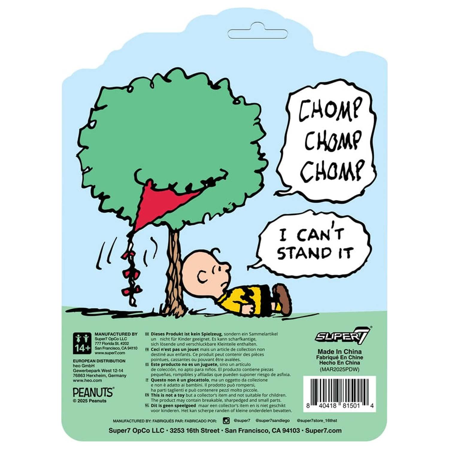 Peanuts ReAction Action Figure Charlie Brown and the Kite-Eating Tree (Comic Panel) 9 cm poza produsului