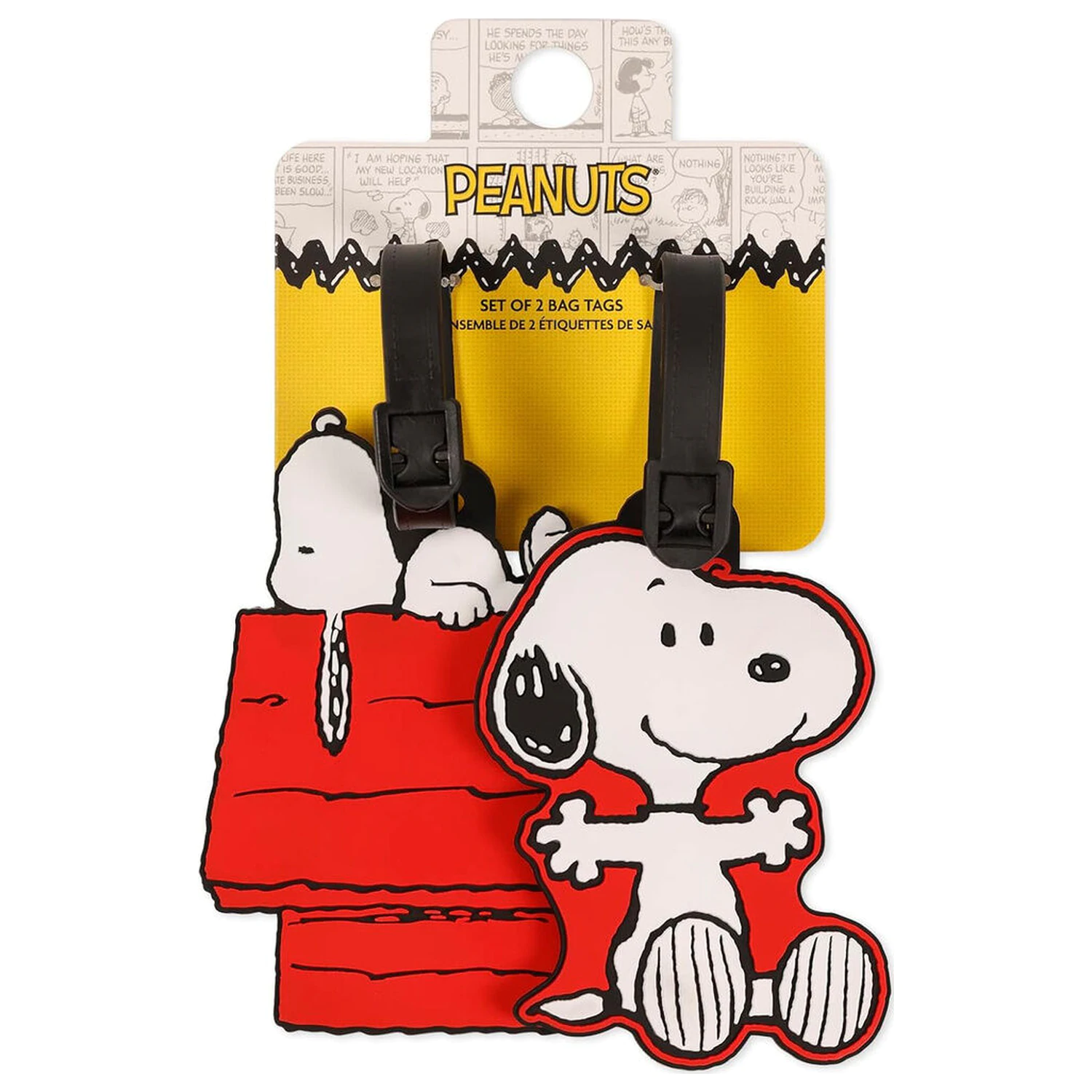 Peanuts Snoopy set de 2 etichete de bagaje poza produsului