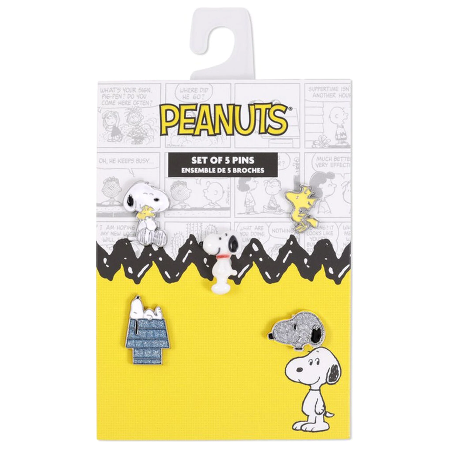 Peanuts Snoopy set de 5 piese cu pin-uri poza produsului